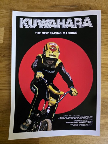 Kuwahara bmx advert print - kuwahara,
