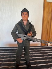 vintage action man eagle eyes figure and commando & accessories