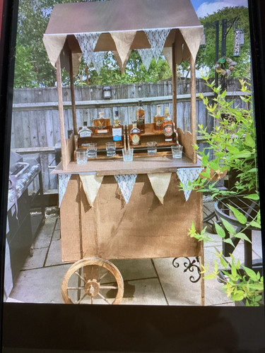 Hand made wooden cart can - wooden, be