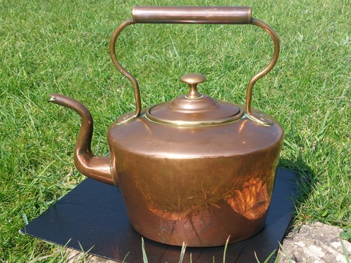 Copper brass kettle - copper,