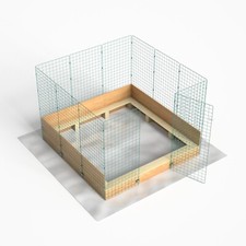 Whelping Box Pen Very Large (5ft x 5ft) - With Pig Rails Puppies Dog 1.5m Wooden