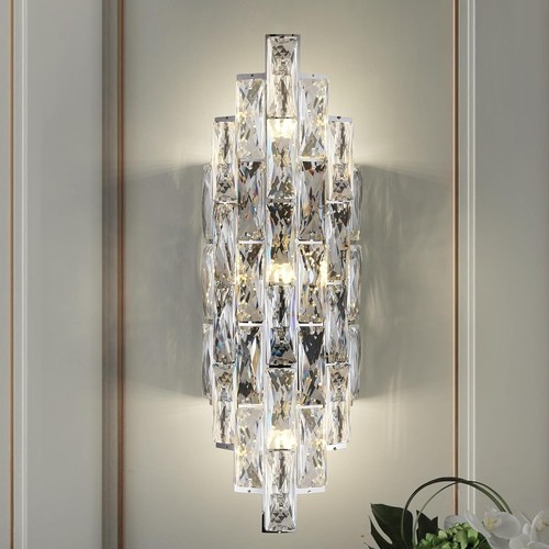 Crystal wall light sconce - crystal,