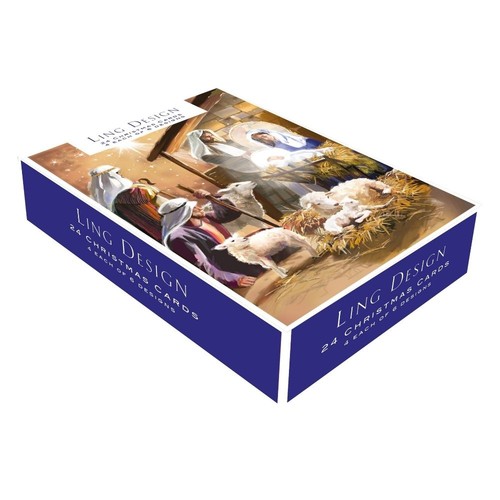 Box christmas cards - box,