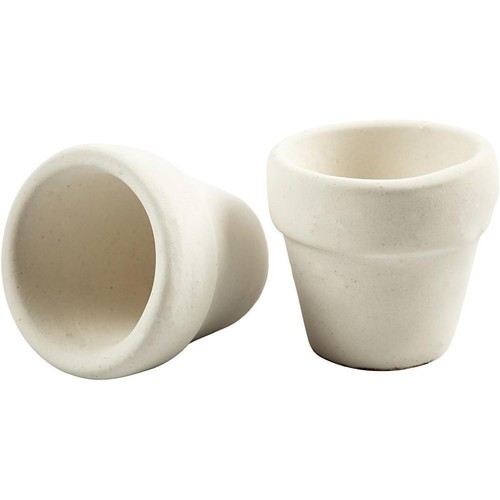 White terracotta flower - terracotta,