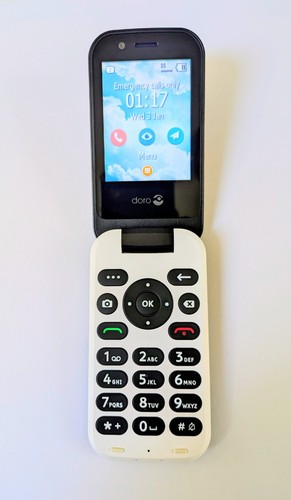 Doro 7030 black simple flip - simple,
