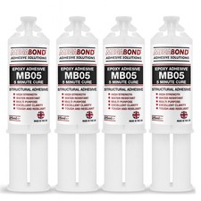 Fast Epoxy Glue Megabond MB05 - 5 Minute Rapid Epoxy Made in UK (PACK OF 4)