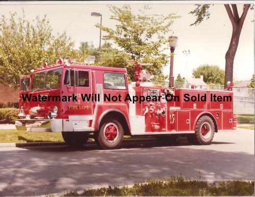 Evanston fire truck 1974 - il,