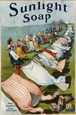 Sunlight Laundry Washing Soap Advert poster Retro Style Metal Sign shed mancave