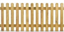 3x6ft wooden fence treated picket fence panel garden fence driveway landscape