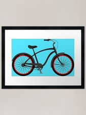 Beach Cruiser Framed Art Print