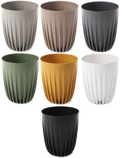 Indoor Plant Pot Small Large Round Decorative Garden Plastic Flower Herb Planter