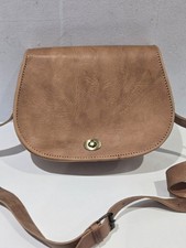 Brown Leather Crossbody Saddle