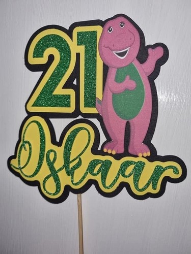 Barney cake topper - barney,