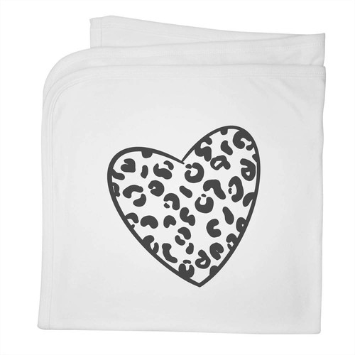 Leopard print heart cotton - 'leopard,