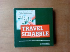 Vintage Travel Scrabble Board Game 1958 Edition Spears Games - Complete Set