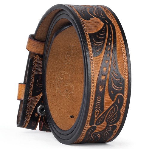 Genuine leather vintage belt - genuine,
