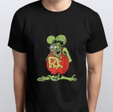 T Shirt Rat Fink Piston BLACK