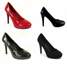 New Womens Mens Drag Queen Crossdresser High Heel Platform Court Shoe Large Size