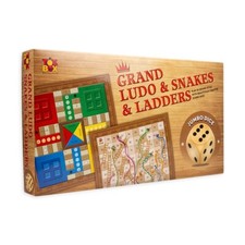 Toysbox Grand Ludo & Snakes and Ladders Game | Jumbo Dice | Family Fun Set