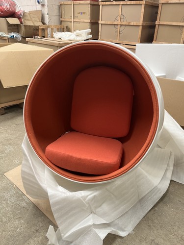 Retro ball chair with cashmere - retro,