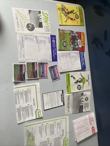 Subbuteo price lists and - subbuteo,