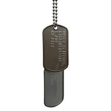 UNGER CLIFFORD US Military Dog Tags Necklace Pendant Gaming Collector Inspired