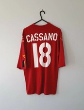 Roma Home Football Shirt, 2003-2004, XL Adult - Very Small Fitting, Cassano 18