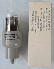 NOS NIB 1975 Raytheon USA JAN 5R4 WGB CV5181 Rectifier Tube Boxed Tested Strong