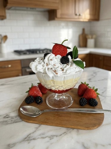 Fake artificial fruit trifle - artificial,