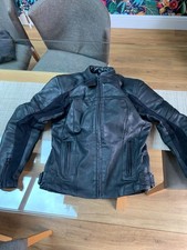 frank thomas woman’s motorcycle leather jacket female 