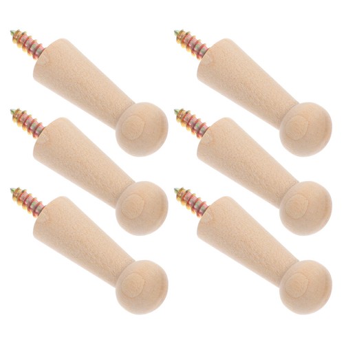Pcs solid beech wood hook - 6,