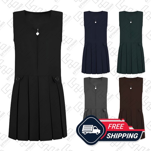 Girls button pinafore - 2,
