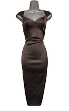 Karen Millen UK 10 Dark Brown