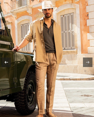 100 capri men - 100%, pants
