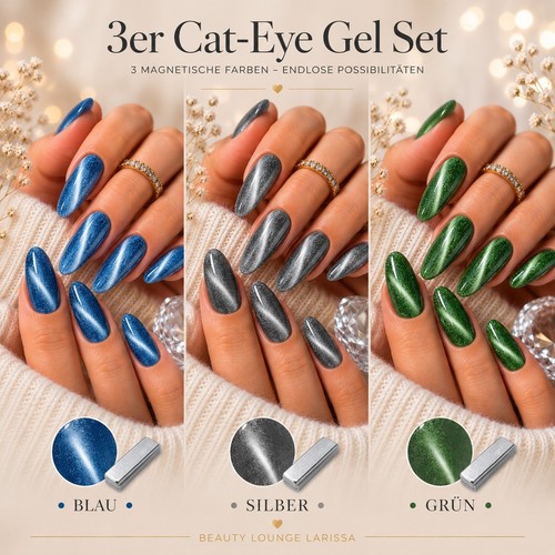 Cat eye gel set 3x5ml - eye,