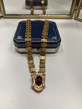 Antique Gold Tone Book Chain