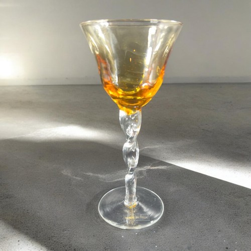 Italian optic drinking glass - italian,