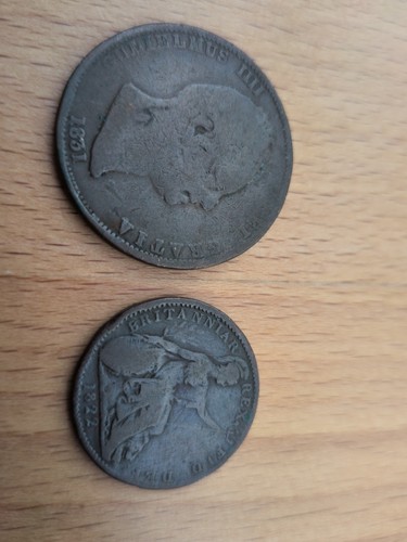 1822 british copper farthing - 1822,