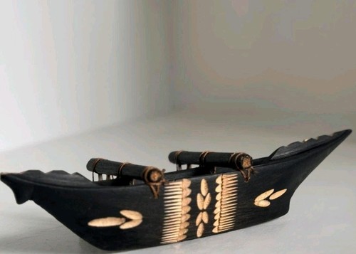 Vintage hand carved wooden - carved,