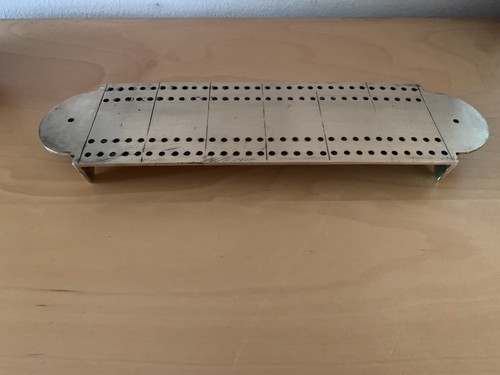 Vintage brass cribbage - brass, board