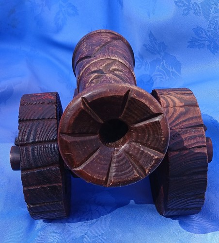 Wooden cannon model - wooden,