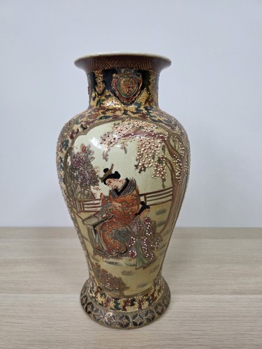 Vintage satsuma style vase - vase, –