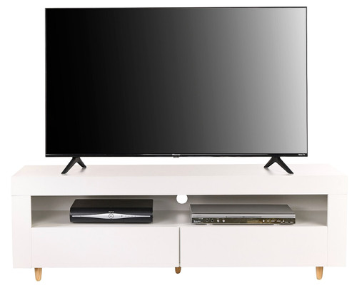 White stand cabinet 140cm - stand,