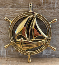 VINTAGE BRASS NAUTICAL BOAT