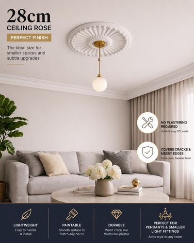 28cm decorative ceiling rose - decorative,