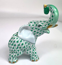 Herend Hungary ELEPHANT green