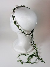 White rose flower crown - white,