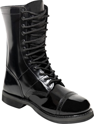 Black leather jump - black, boots