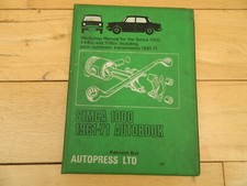 Simca 1000 1961-1971 Autobook