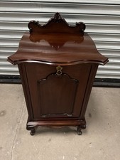 Victorian Wood Mahogany Coal Scuttle Box Purdonium Kindling Box 68cm